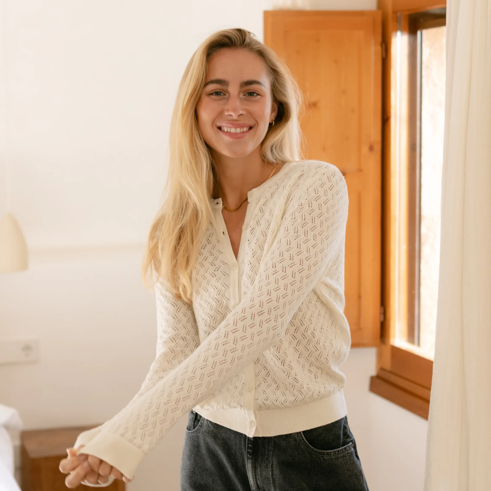 Pointelle Strickjacke Rieke - Image 26