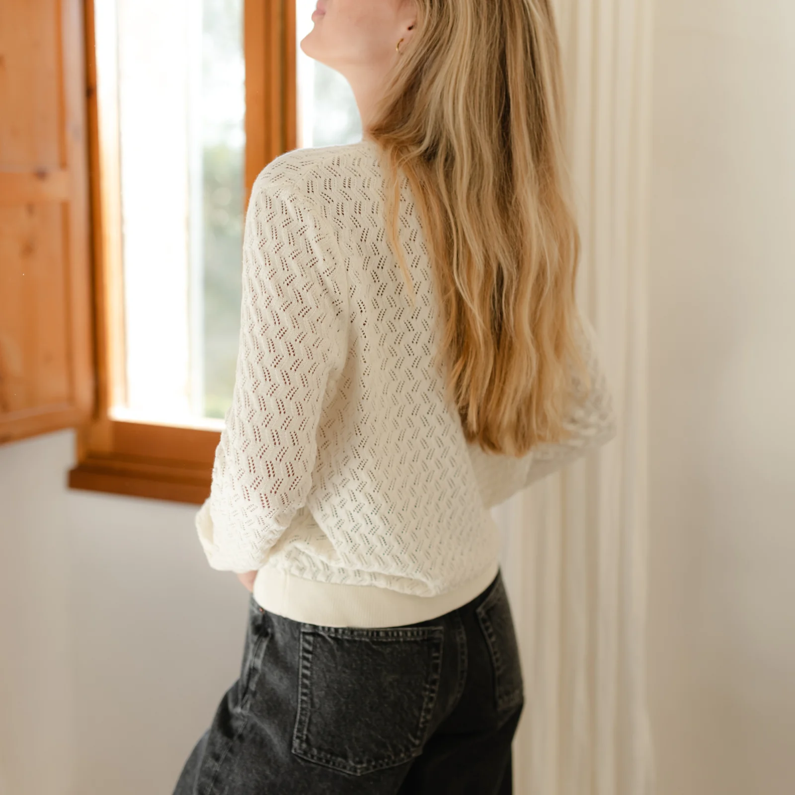 Pointelle Strickjacke Rieke - Image 3