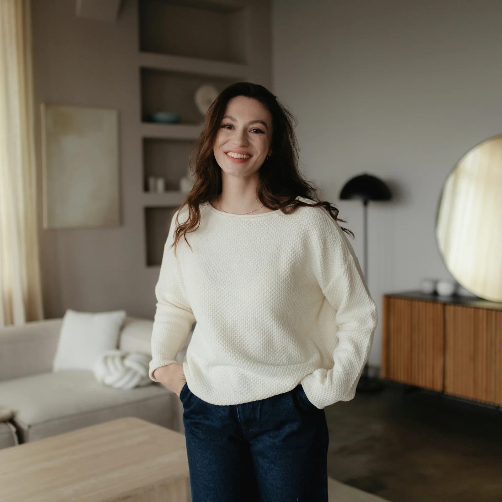 Pullover mit Struktur Viola - Image 14