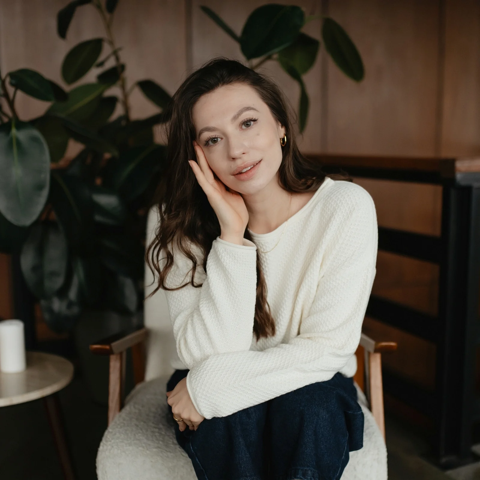 Pullover mit Struktur Viola - Image 3