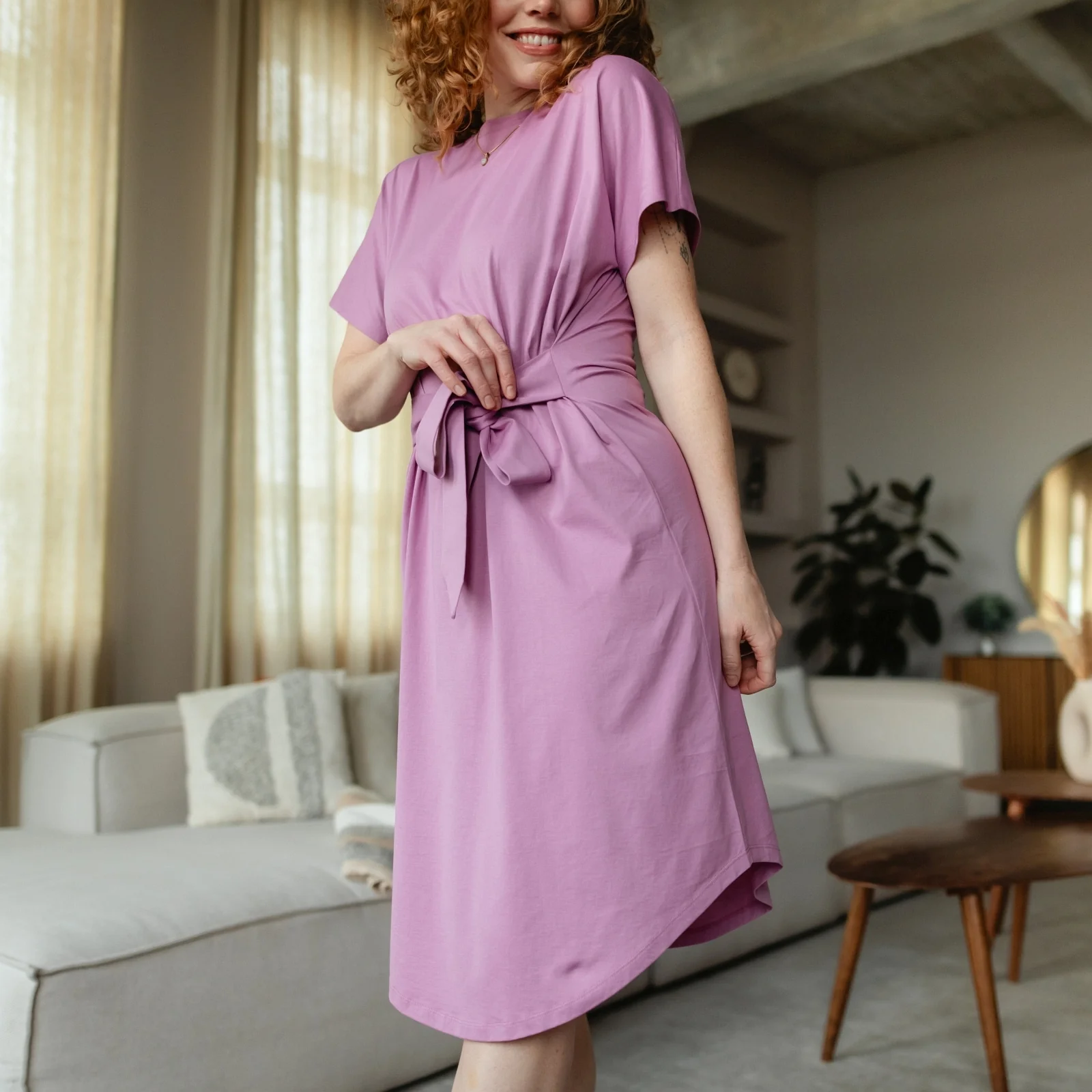 Weiches Wickelkleid Minja - Image 23