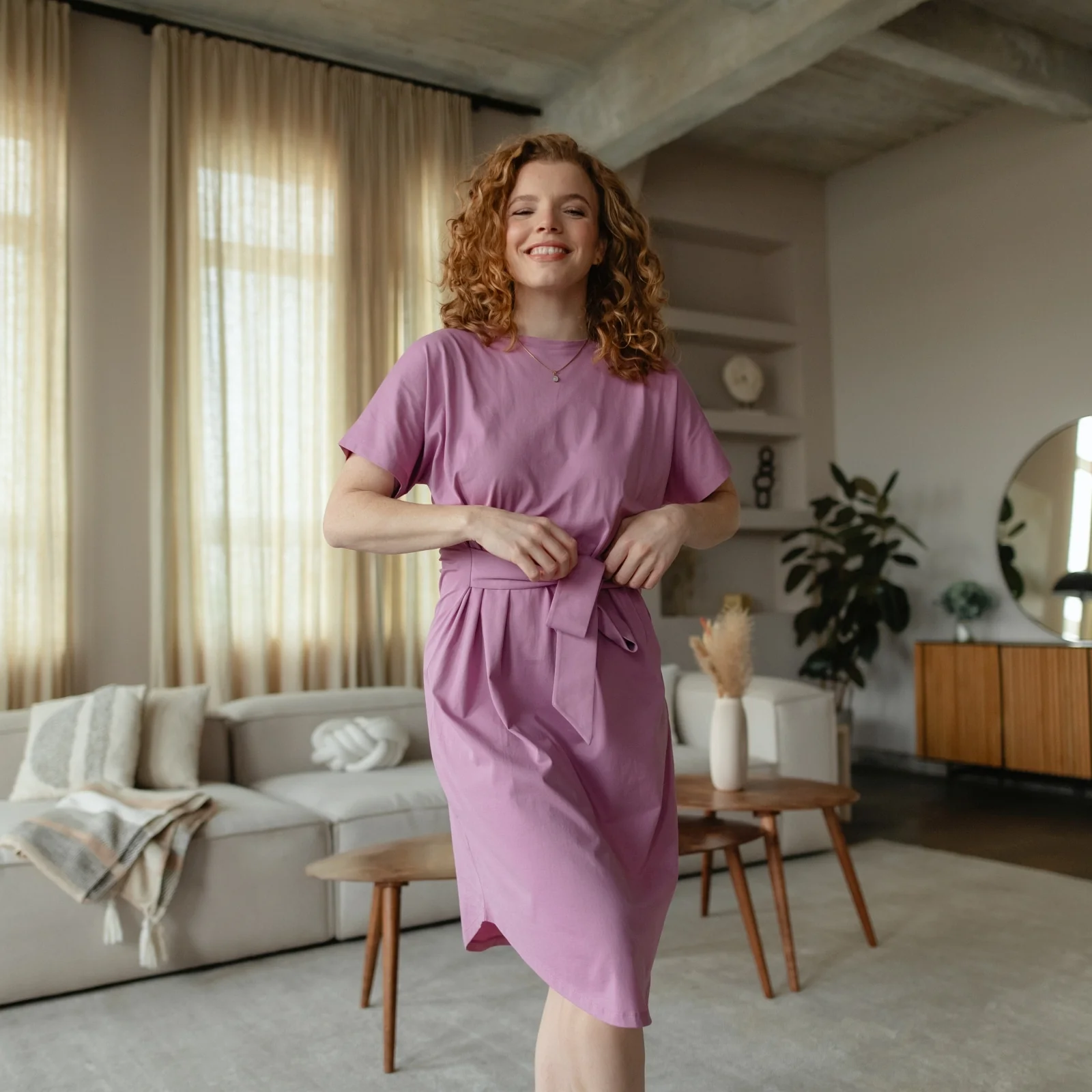 Weiches Wickelkleid Minja - Image 8