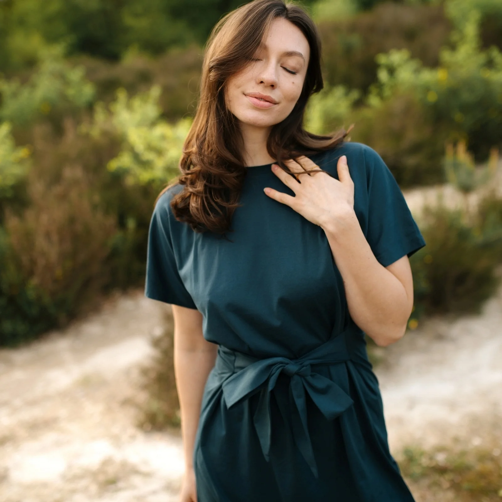 Weiches Wickelkleid Minja - Image 5